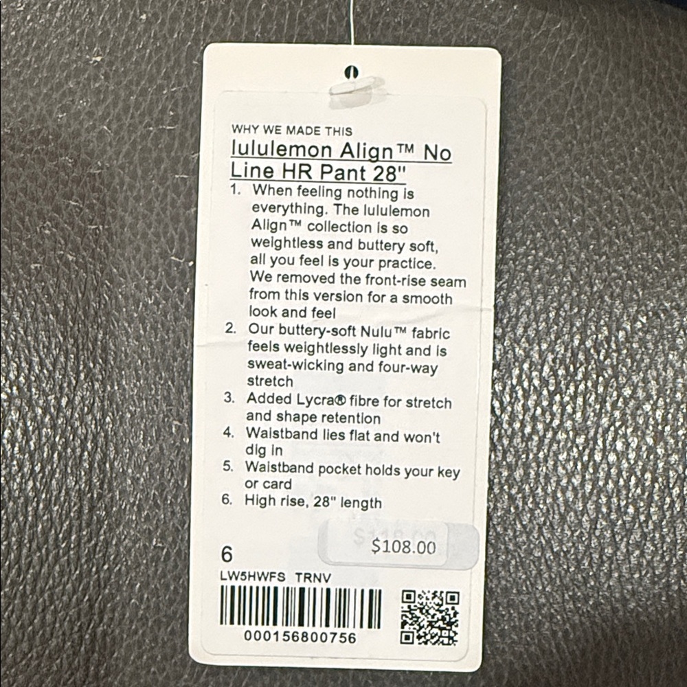 Lululemon - Align No Line™ High-Rise Pant 28" - True Navy - NEW - Picture 6 of 6